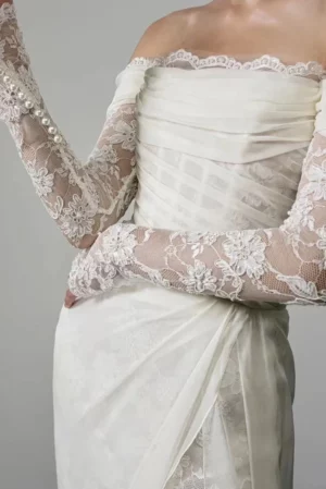 Brudklänning Umeå 8 robe de mariee boheme chic col bardot 720x