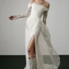 Brudklänning Umeå 7 robe de mariee boheme chic col bardot 480x