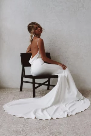 Brudklänning Öppen Rygg Spets 11 robe de mariee boheme chic forme sirene traine 720x