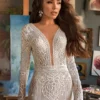 Brudklänning Tea Längd 8 robe de mariee boheme chic shabby dentelle 480x
