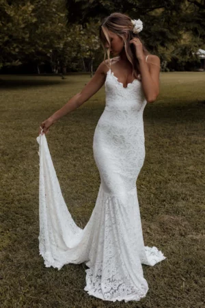 Brudklänning Trumpet 11 robe de mariee boheme sirene longue 720x