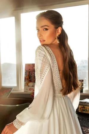 Bröllop Svart Brudklänning 7 robe mariee boheme chic empire 720x