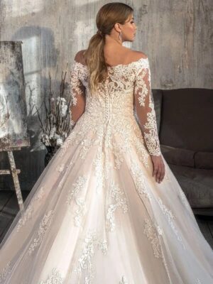 Bianco Evento Bröllopsklänning 7 champetre robe de mariee femme ronde 3 turbo 678659 5000x