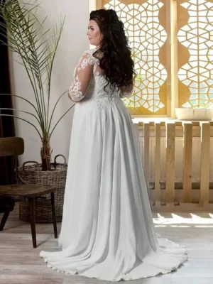 Spets Brudklänning 5 robe longue mariage femme ronde 3 turbo 339753 5000x