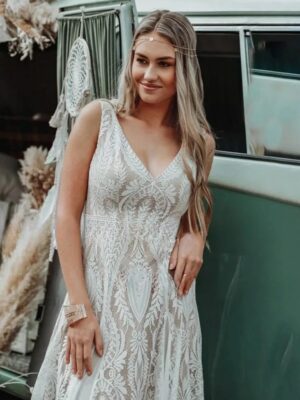 Boho Brudklänning 7 Bohemisk Bröllopsklänning Nattens Poesi