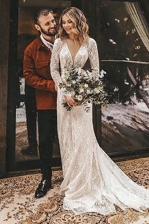 Bröllopsklänning Bohem 1 Bohemisk Bröllopsklänning Tyst Blomning